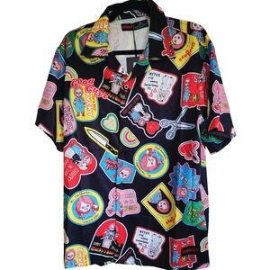 Chucky Good Guys M Button Up Shirt Horror Movie Universal Studios Killer NWT $78